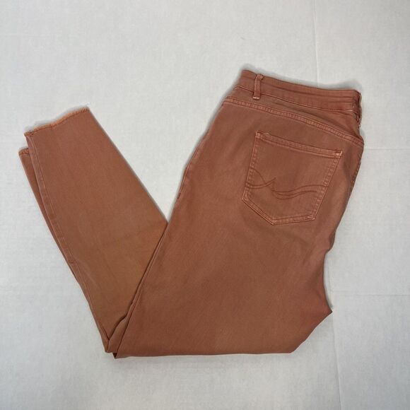 Rebel Wilson X Angels The Pin Up Crop Size 14W / Orange- Salmon - Picture 14 of 15